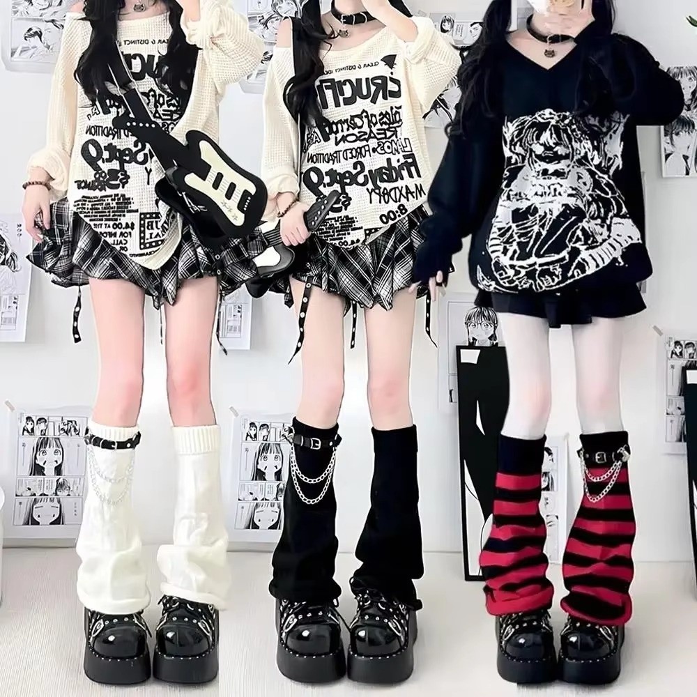 Japanese Style Harajuku Knit L - đánh giá và giá Boot Sock Slouchy