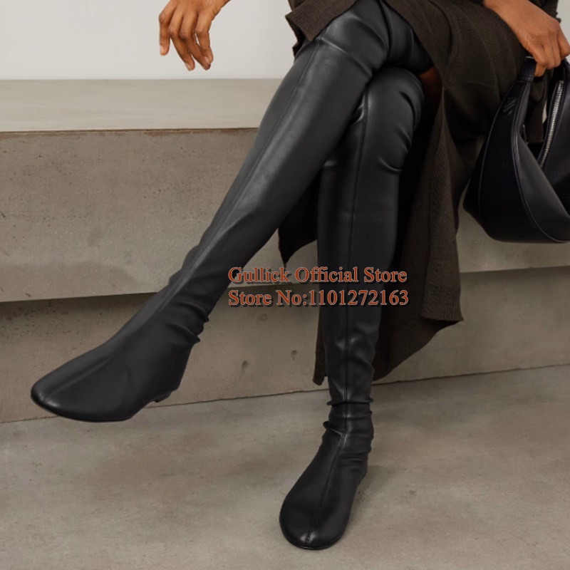Brown Soft Stretch Faux Leathe - đánh giá và giá Boot Sock Slouchy