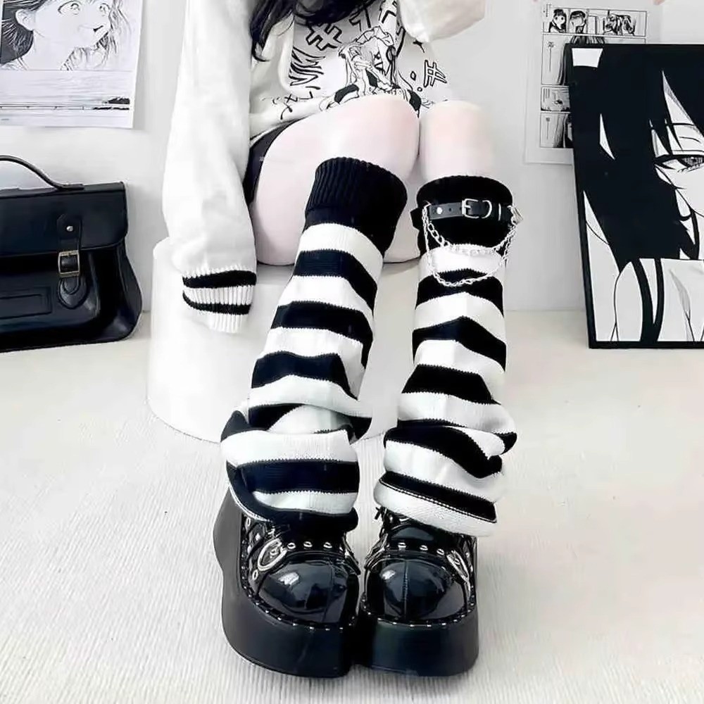 Gothic Harajuku Knit Leg Warme - đánh giá và giá Boot Sock Slouchy